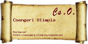 Csengeri Olimpia névjegykártya